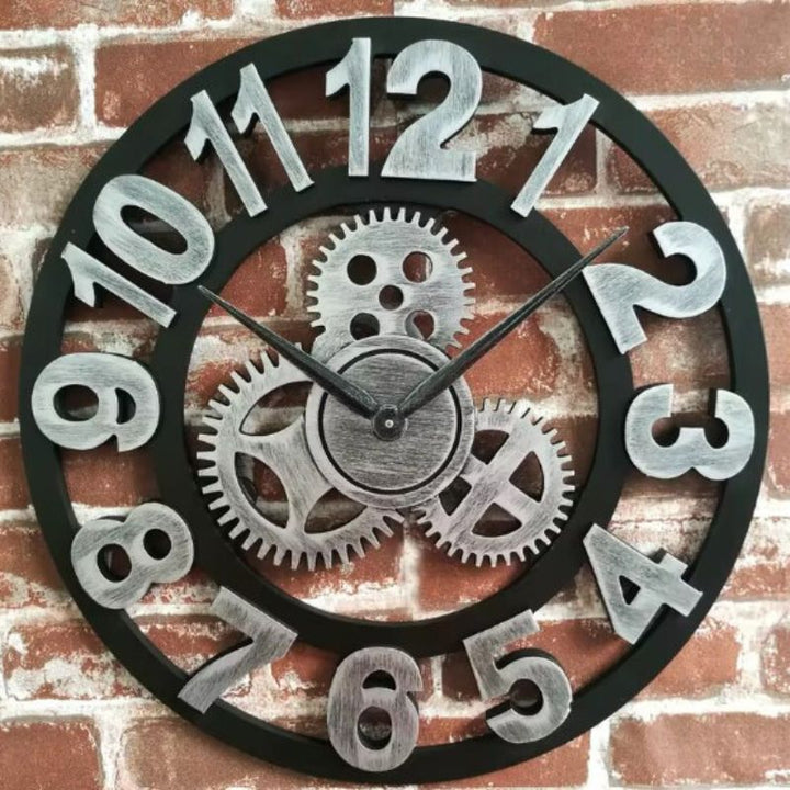 Steampunk wall clock