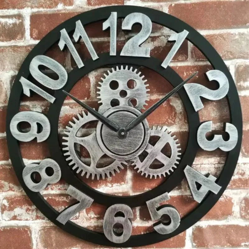 Steampunk wall clock