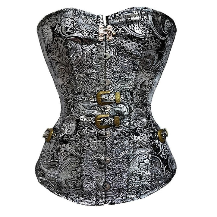 Silver Steampunk corset