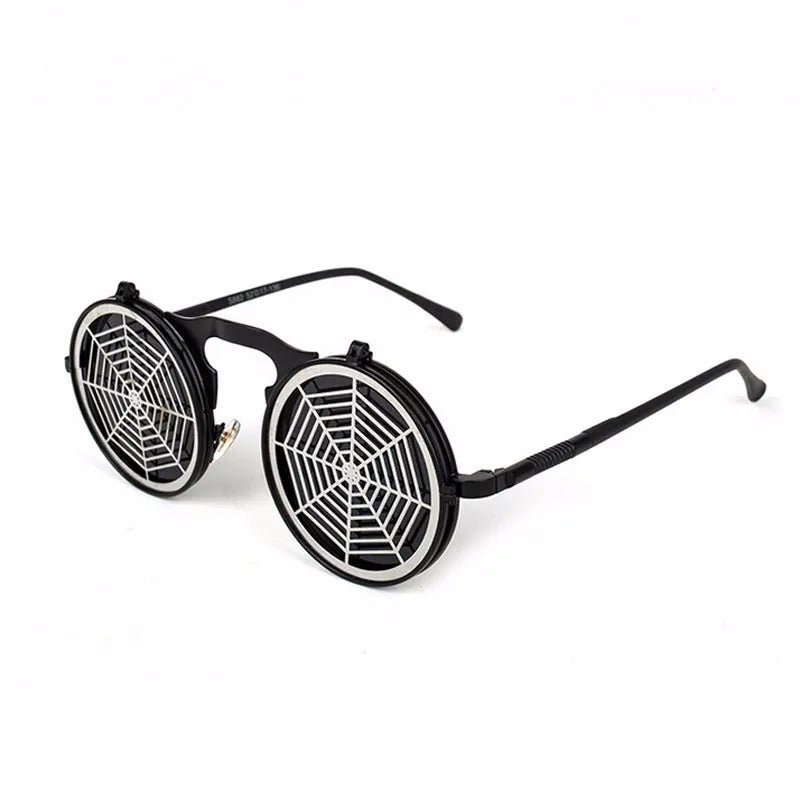 Steampunk spider web sunglasses