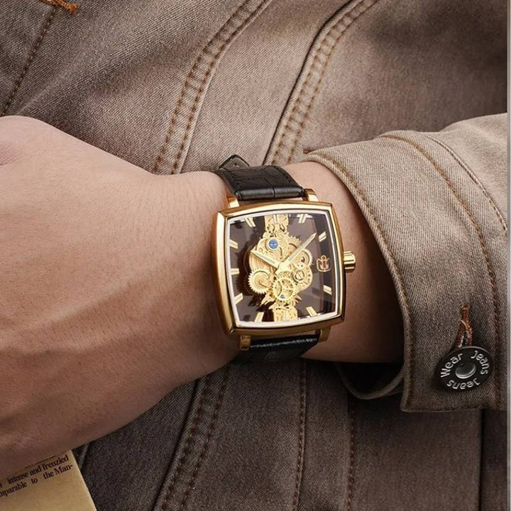 Square Steampunk watch