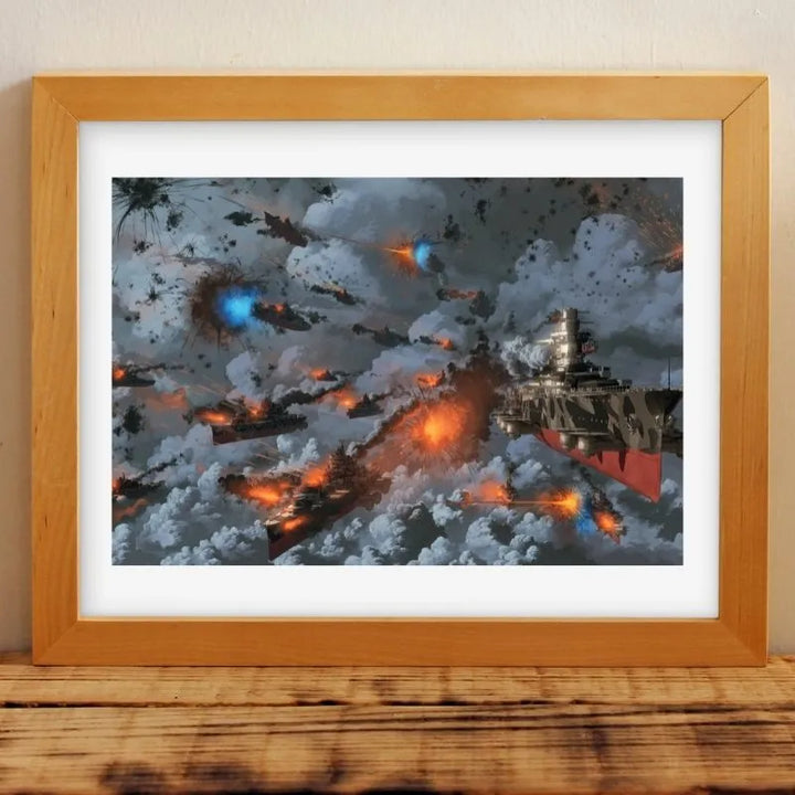 steampunk battleship poster