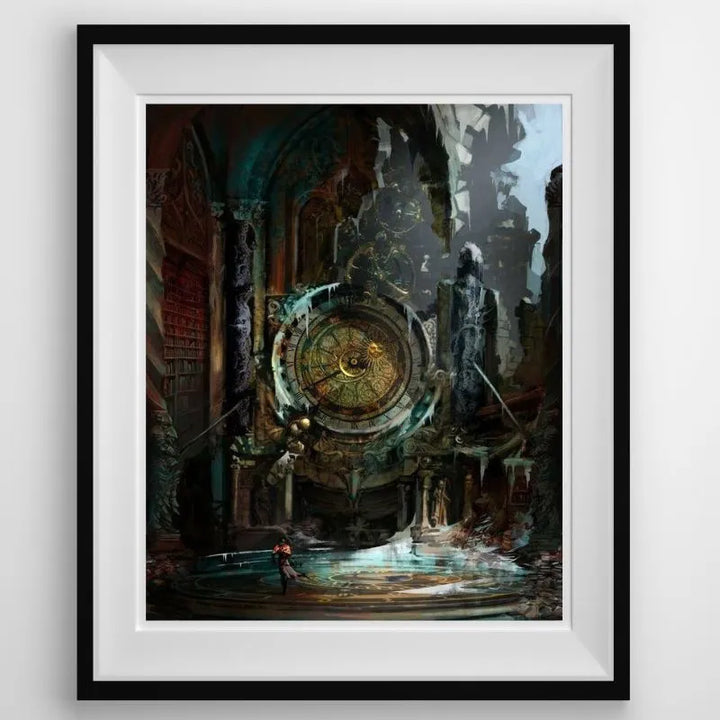 steampunk clock poster