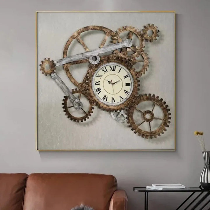 steampunk clock wall art