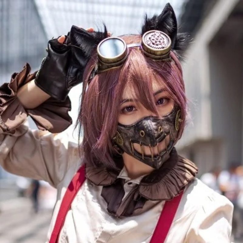 Steampunk mouth cover mask