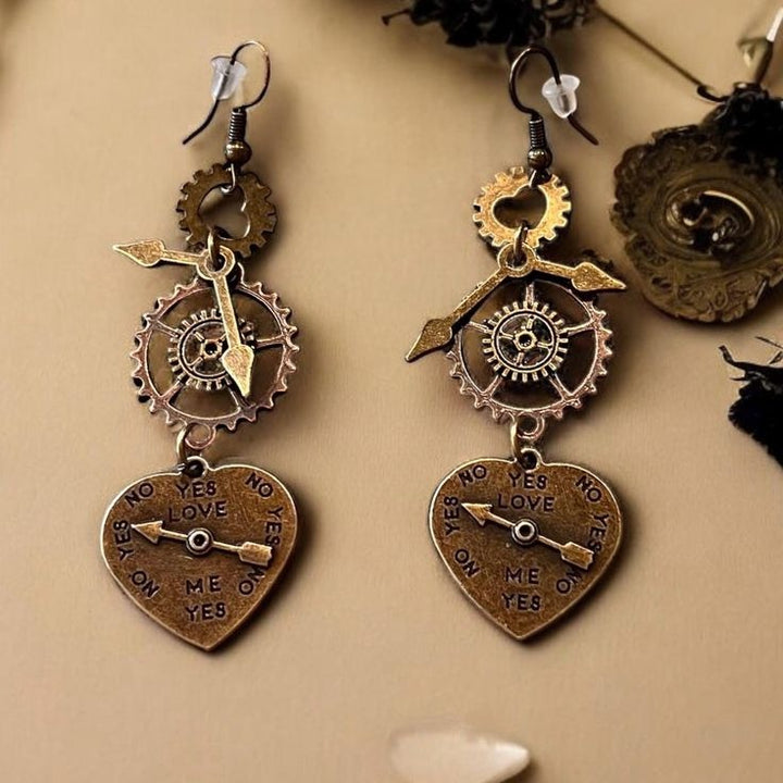 Mecanical Heart Steampunk earrings