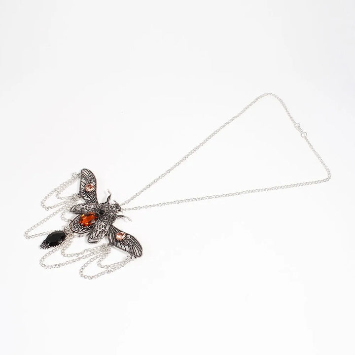 Steampunk beetle necklace