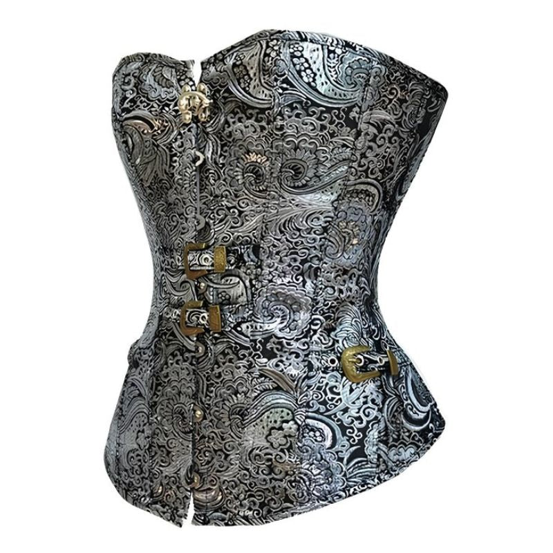 Silver Steampunk corset