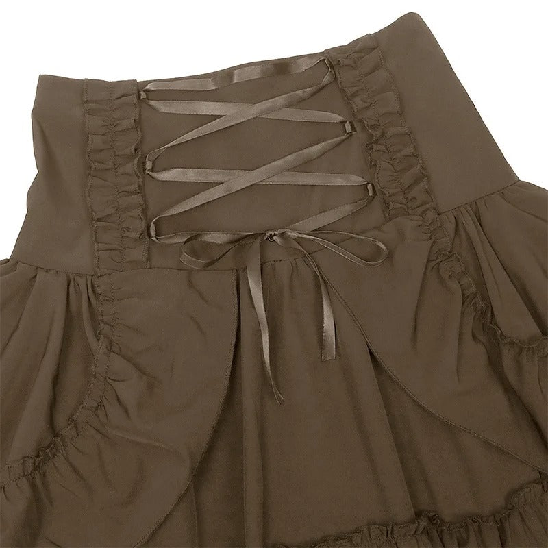 High waisted Steampunk skirt