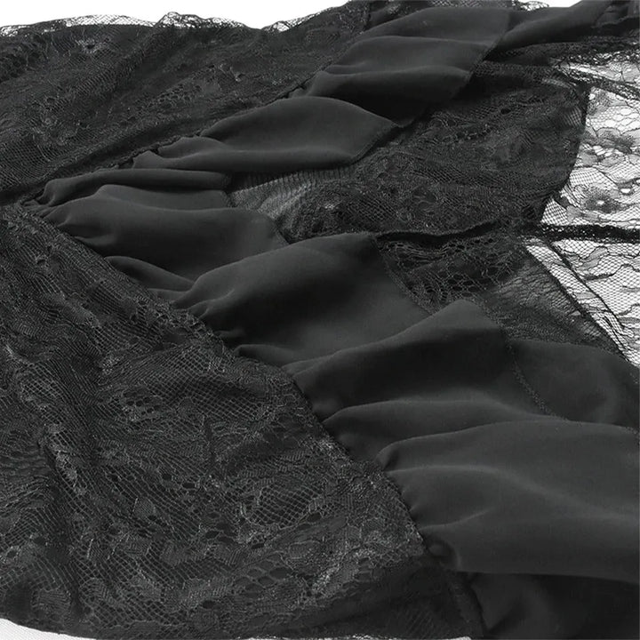 steampunk skirt with lace