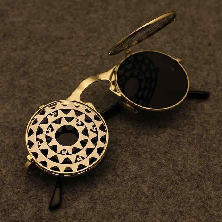 Steampunk cogwheels sunglasses