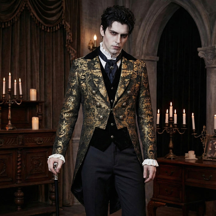 Mens steampunk tailcoat