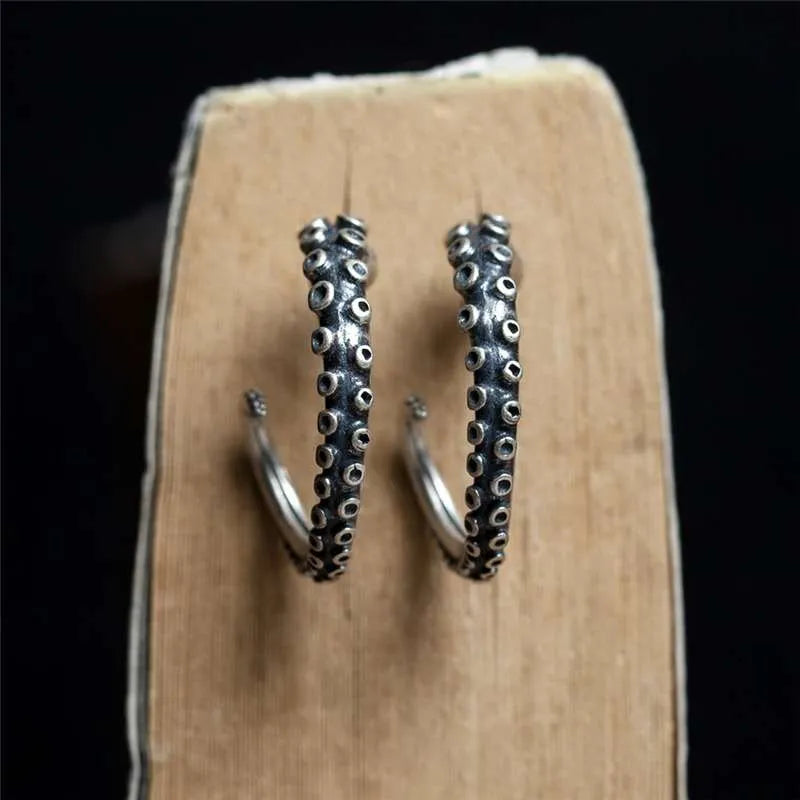 steampunk tentacle earrings