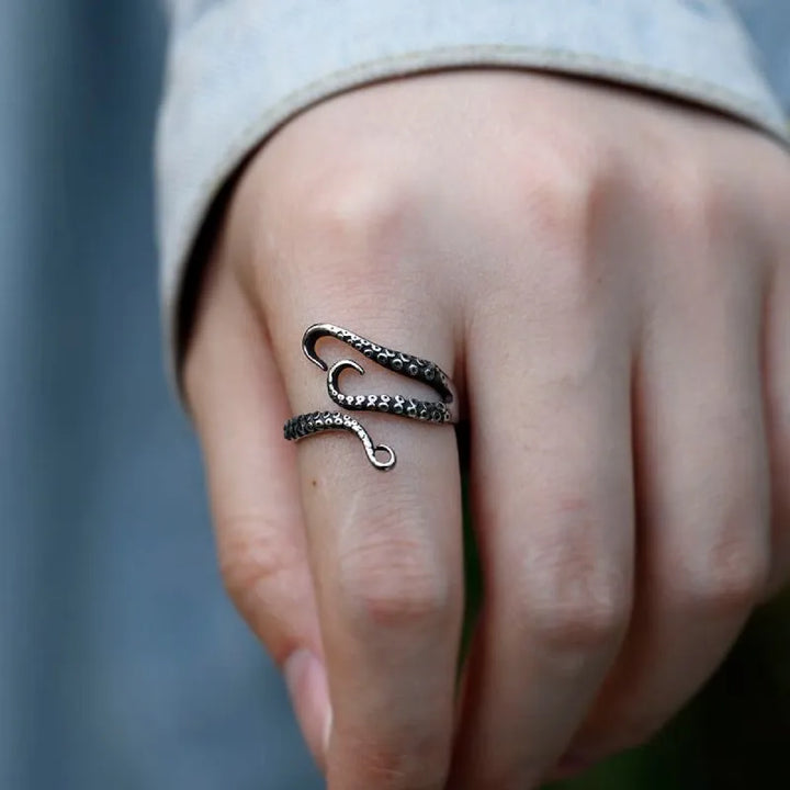 steampunk tentacle ring women