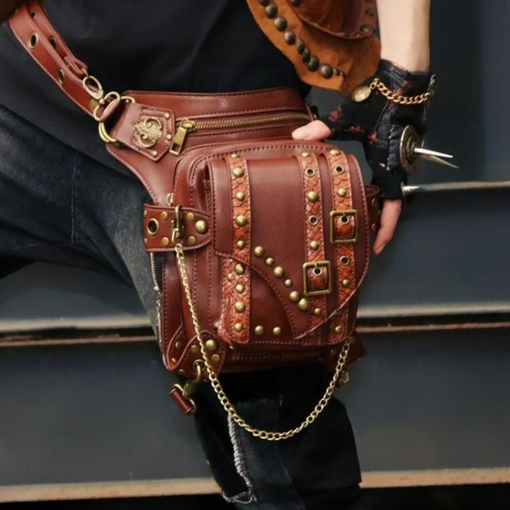 Steampunk bag with studs