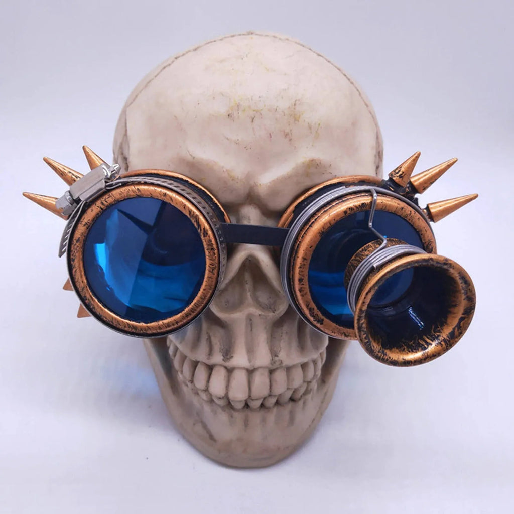 steamworker's goggles Welder Steampunk FMA Tactical Airsoft PVS21 icon:screen-prints| Printed Graphics Model no.:BK BLACK LENSES Take flight in this