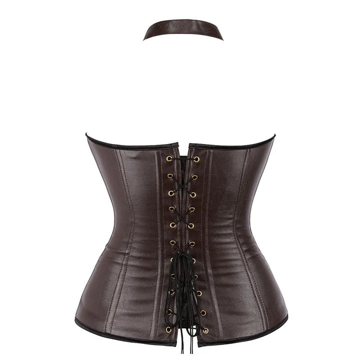 Leather and Straps Steampunk corset