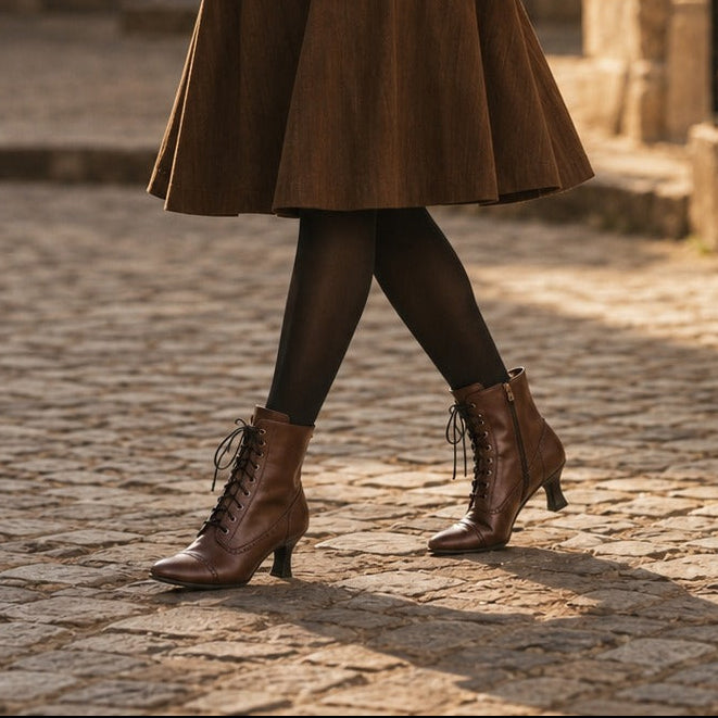 Victorian Lace-Up Boots