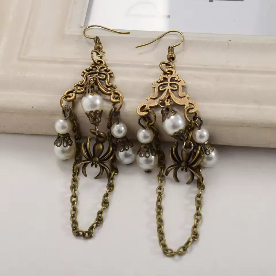 Victorian-style Steampunk earrings