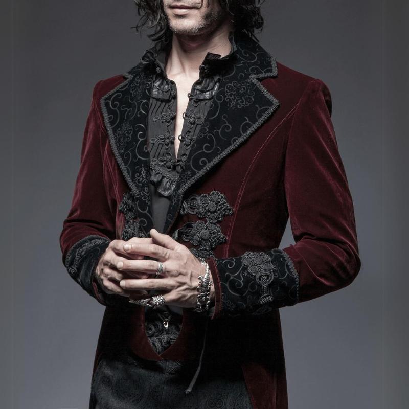 victorian velvet coat for men