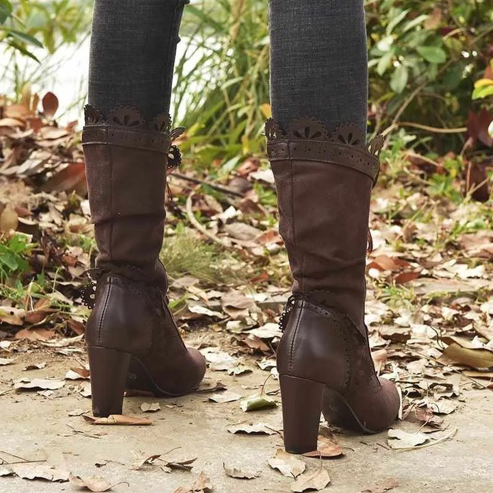vintage brown boots