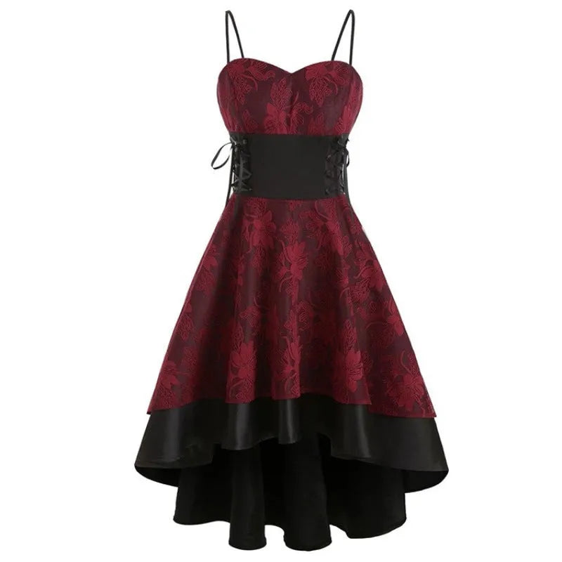 steampunk dress with vintage flowers