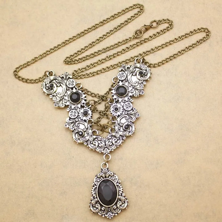 vintage steampunk necklace