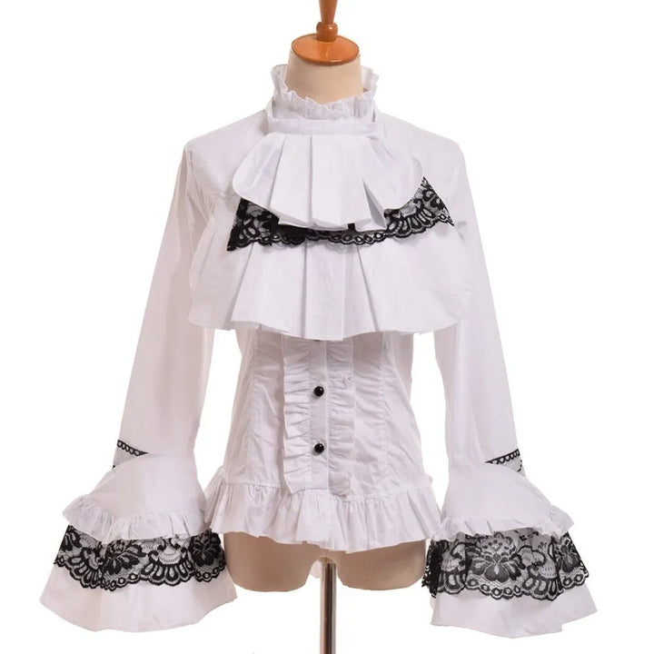 Ruffled gothic  steampunk shirt