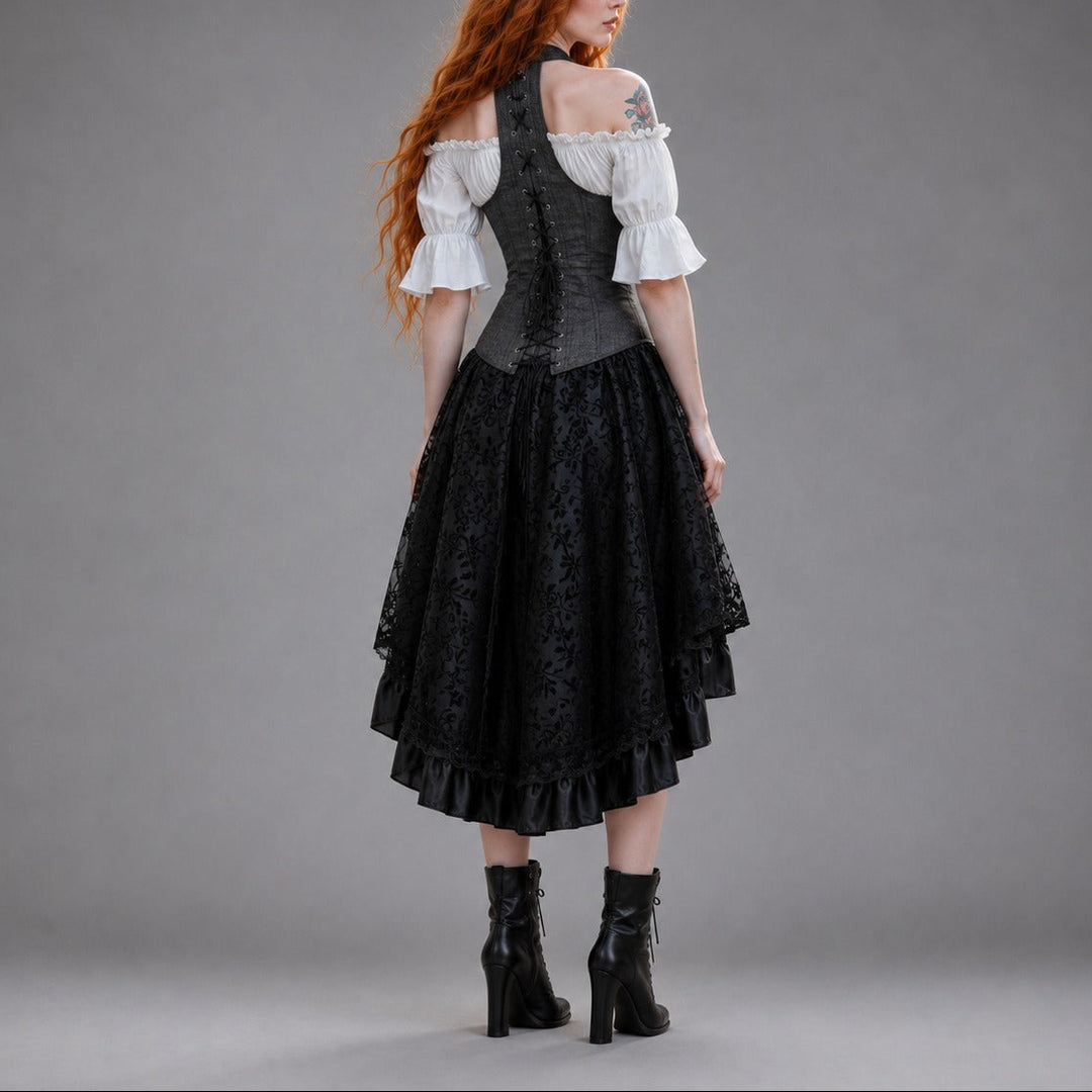 Grey Steampunk costume