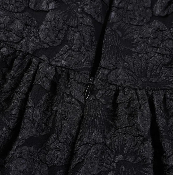 Black Lace Steampunk dress