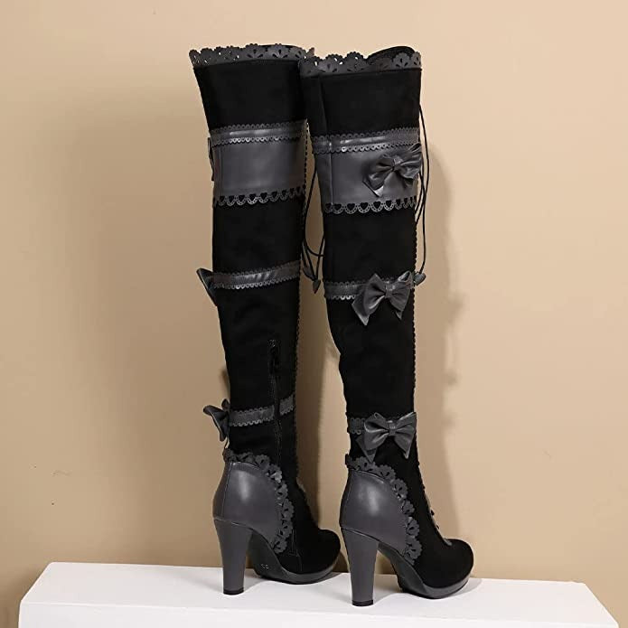 Black Victorian Steampunk boots