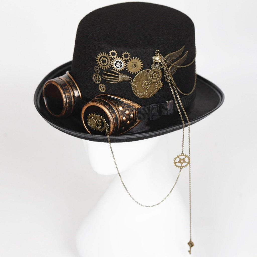Steampunk Hat With Goggles