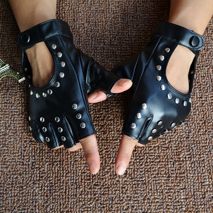 Black Steampunk Gloves