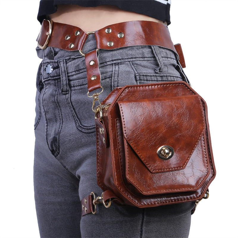 Steampunk thigh bag