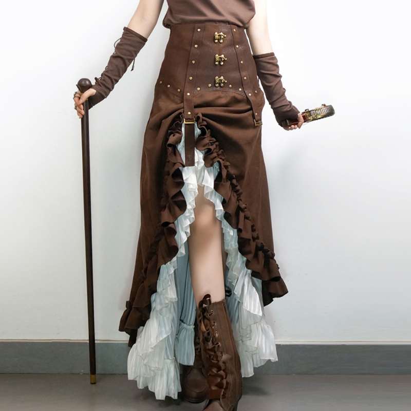 Steampunk ruffled skirt | My Steampunk Style – my-steampunk-style