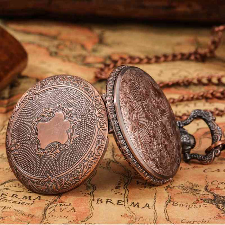 antique copper pocket watch