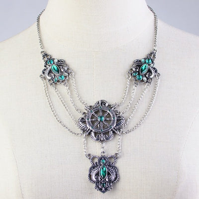 antique steampunk necklace