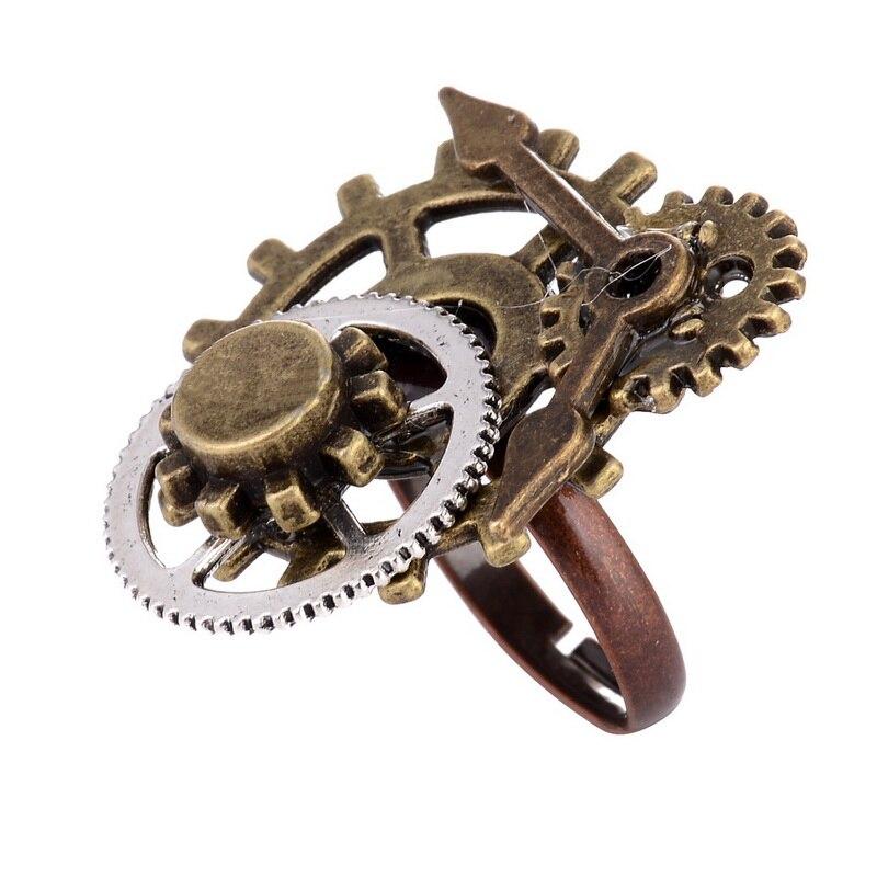 Steampunk ring with gears