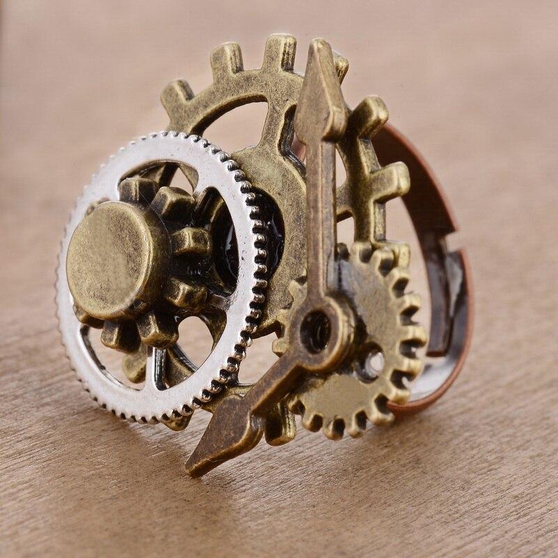 Steampunk ring with gears