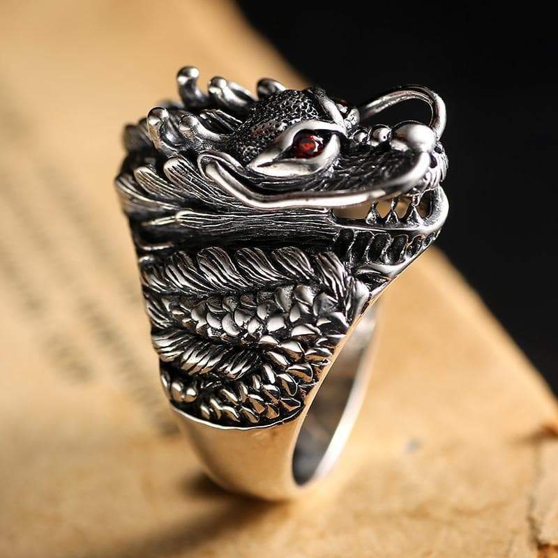 Steampunk dragon ring