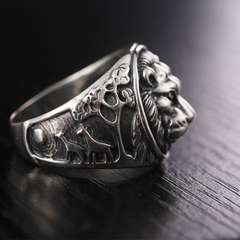 Steampunk Lion ring