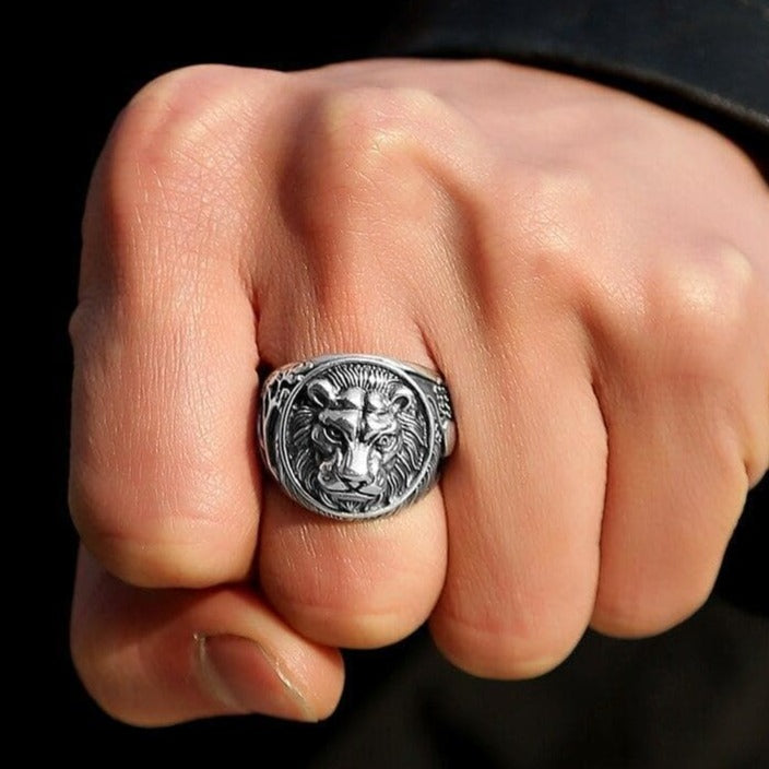 Steampunk Lion ring