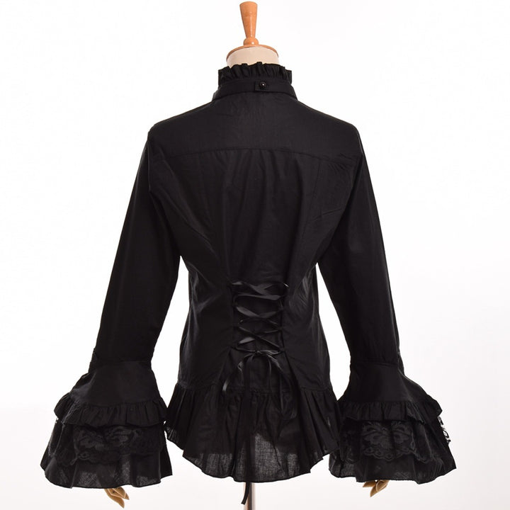 Ruffled gothic  steampunk shirt