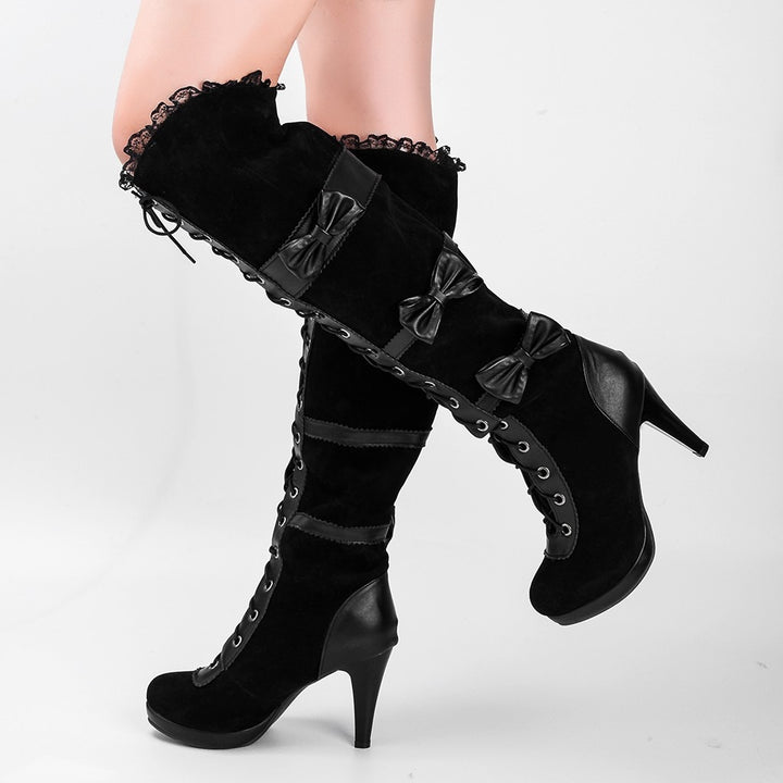 Black Victorian Steampunk boots