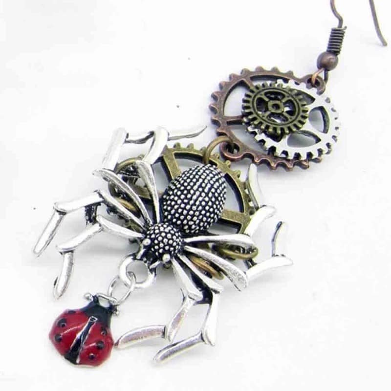 Spider Steampunk earrings