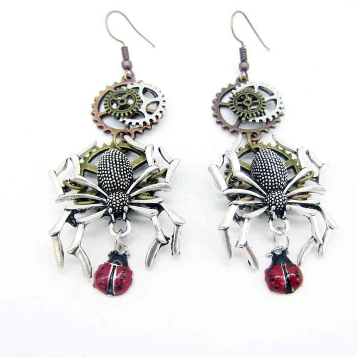 Spider Steampunk earrings