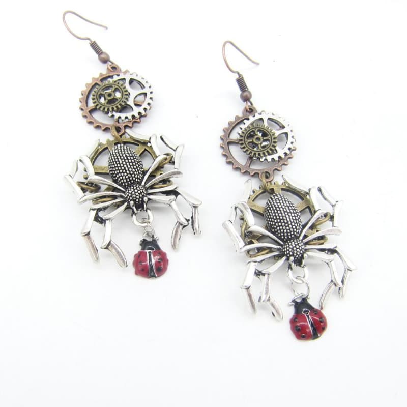 Spider Steampunk earrings