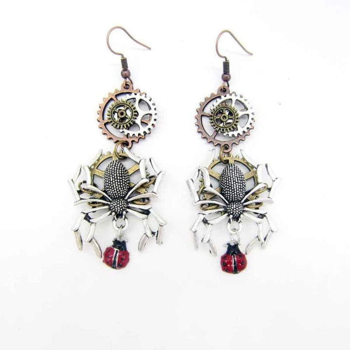 Spider Steampunk earrings