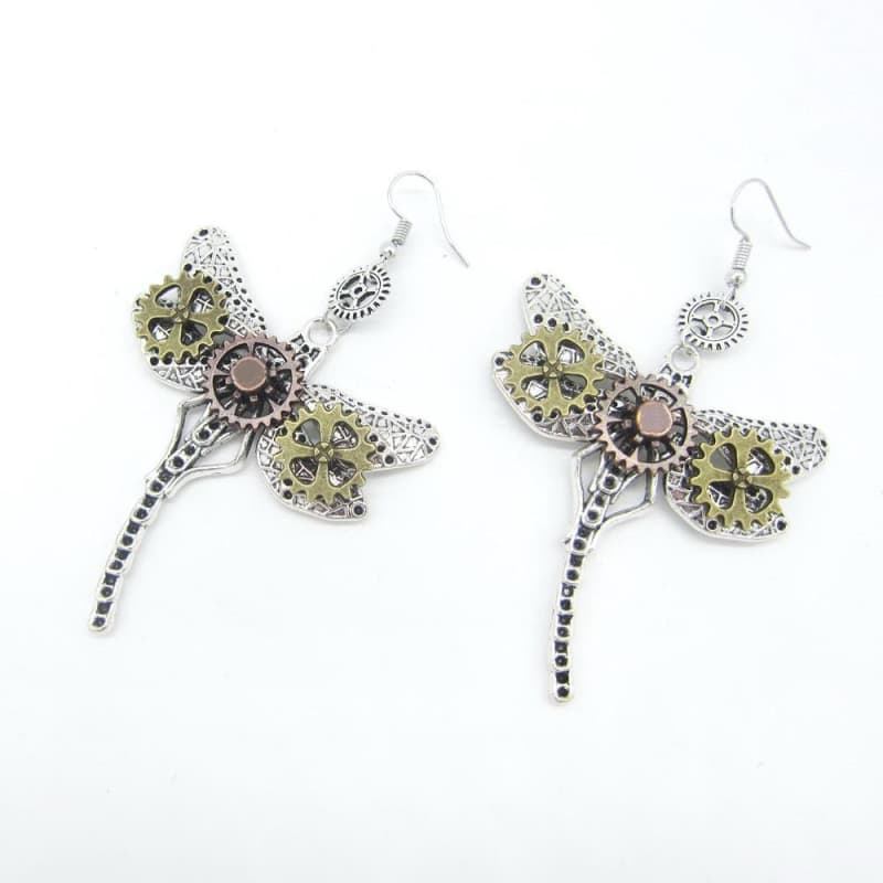 Dragonflies Steampunk earrings