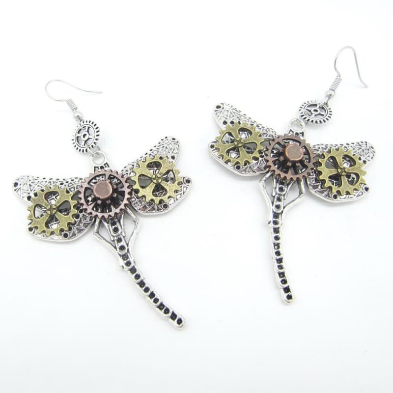 Dragonflies Steampunk earrings